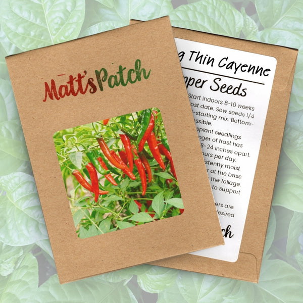 Long Thin Cayenne Pepper Seeds (15 Seeds)