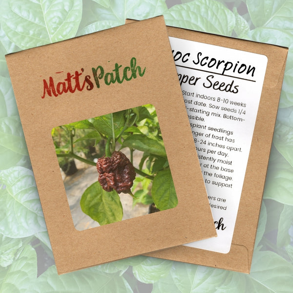 Chocolate Scorpion Pepper Seeds (15 Seeds)