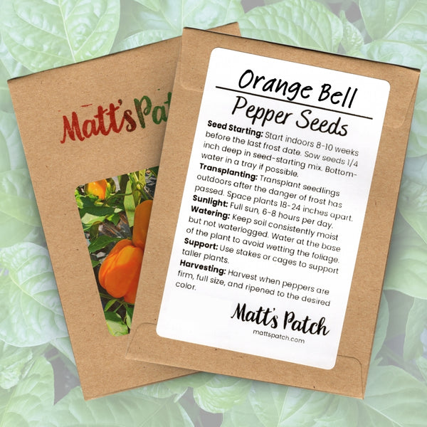 Orange Bell Pepper Seeds (15 Seeds)