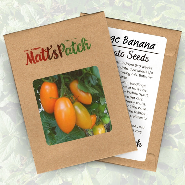 Orange Banana Tomato Seeds (25 Seeds)