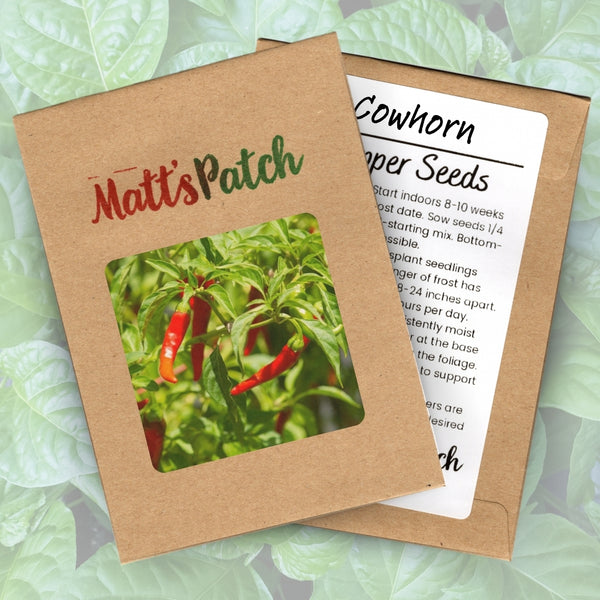 Cowhorn Pepper Seeds (15 Seeds)