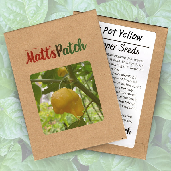 7 Pot Yellow Pepper Seeds (15 Seeds)